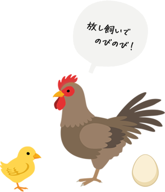 放し飼いでのびのび!